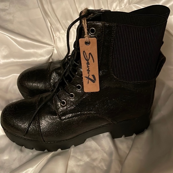 Seven7 Shoes - Seven for all mankind black boots new size 10
